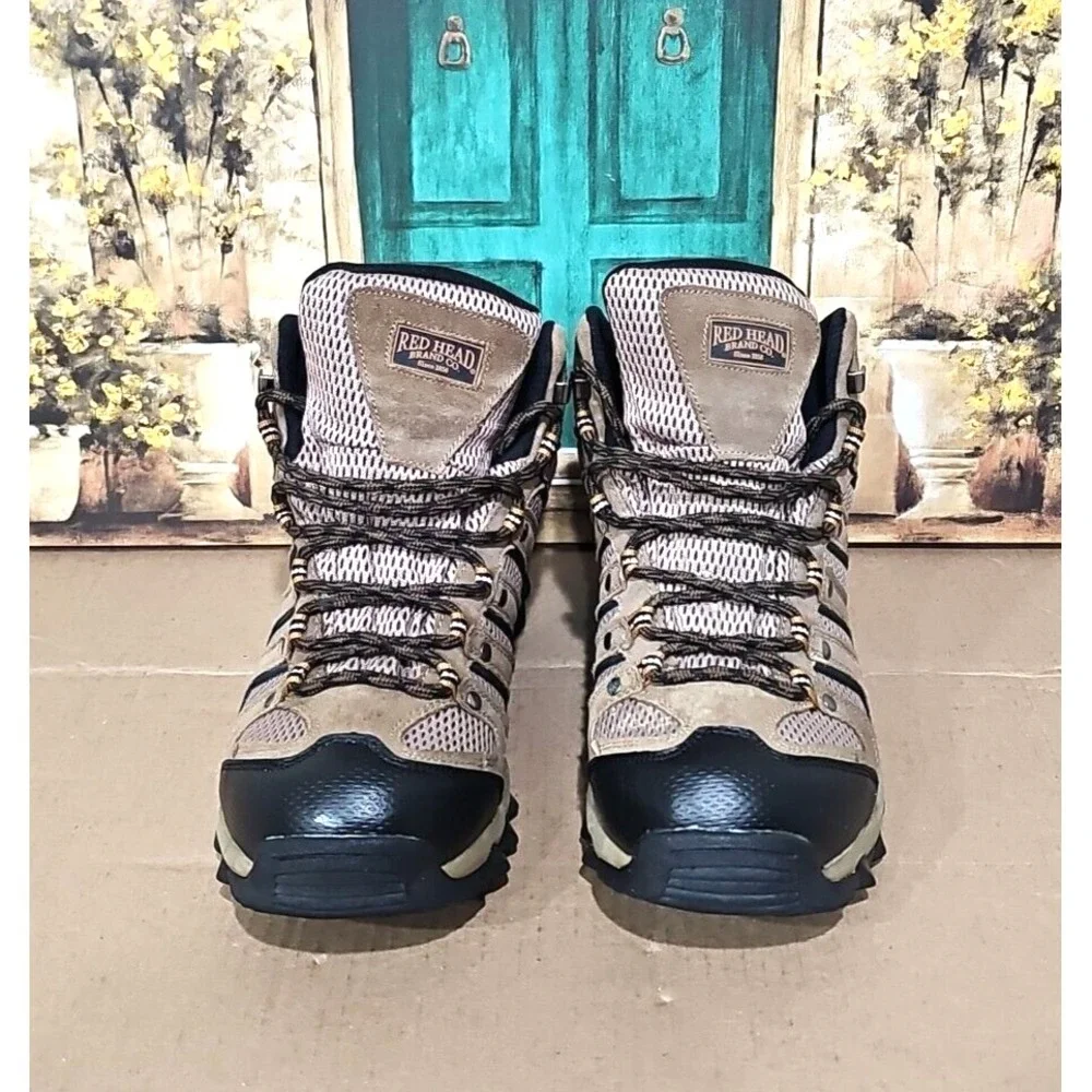 RedHead Mens Hiking Boots Size 10.5 M Brown Leather Front Range P0#7261221 Shoes